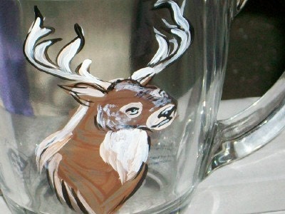 Deer Mug hand painted Hunter's must have
