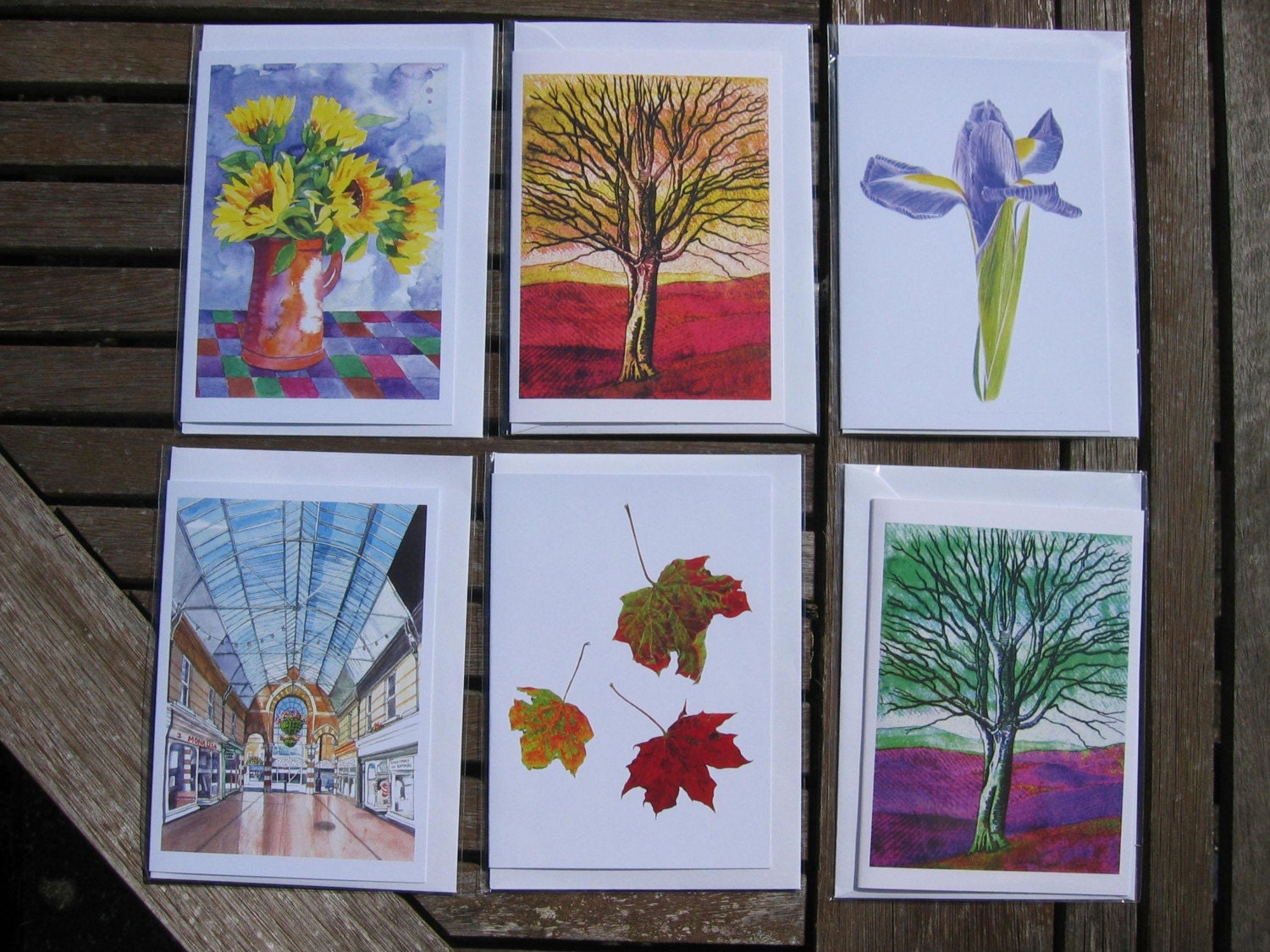 10 Greetings Cards from my Original Watercolours and/or Digital Artwork