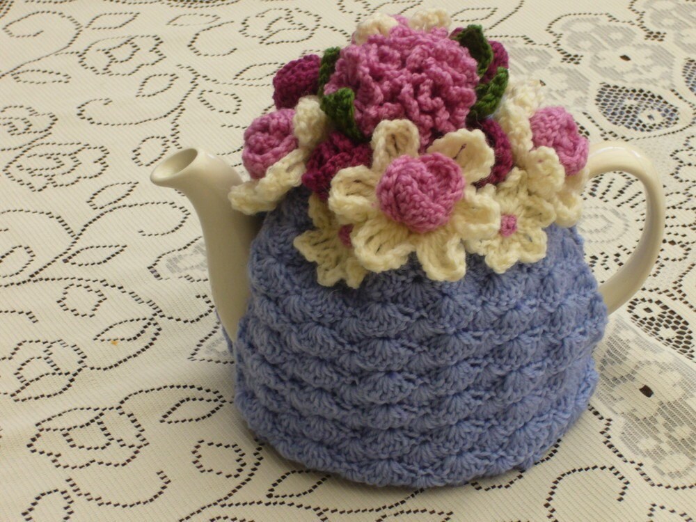 Crochet Tea Cosy/Cosie/Cozy Lilac (Made to order)