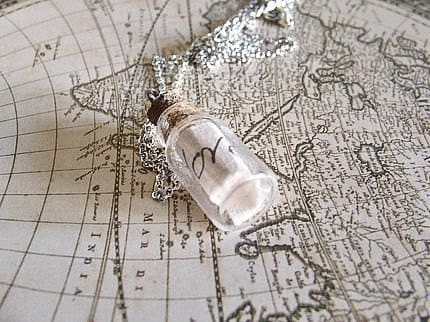 message in a bottle necklace
