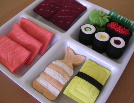 Fun Felt Foods Sushi Deluxe Tray