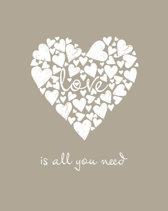 Love is All You Need (Mouse) - 8 x 10 Print