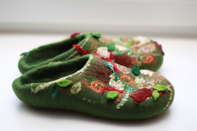 Felted slippers --- Handmade to Order