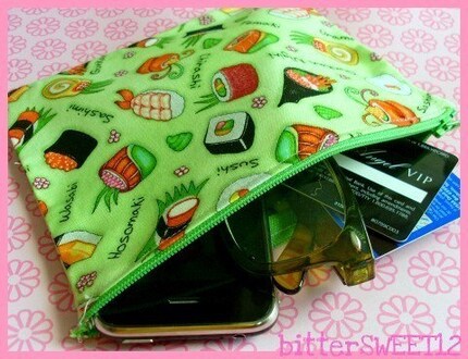Sushi Lovers Pouch (DSlite, Camera, Cellphone, Cosmetics, etc)