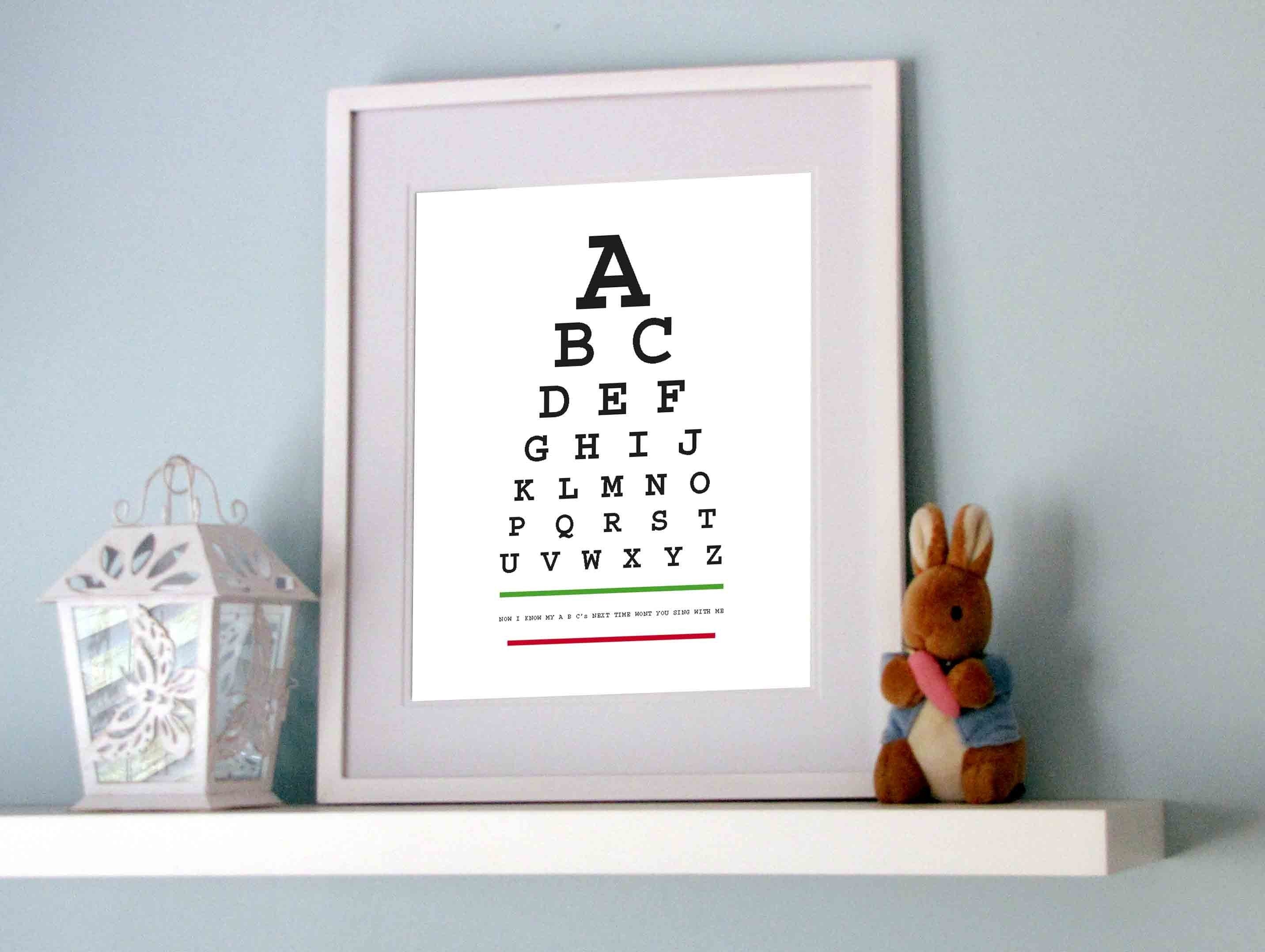 Alphabet Eye Chart