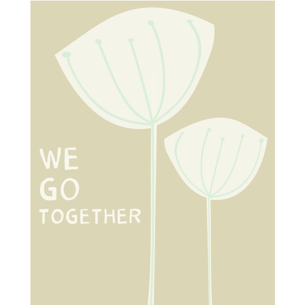 We Go Together - 8 x 10 Giclee Print - Sweeten Your Life