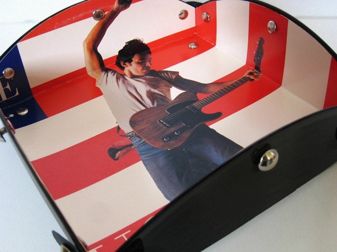 Bruce Springsteen Record Album Upcycled Valet, Catch All Tray