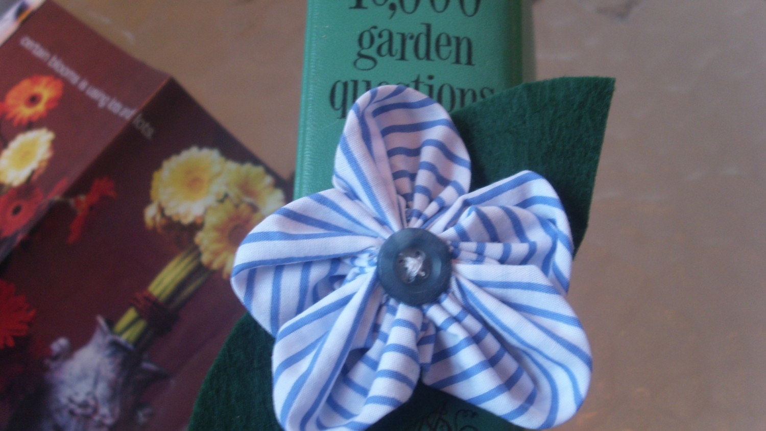 Flower Power Magnet-Blue Stripe