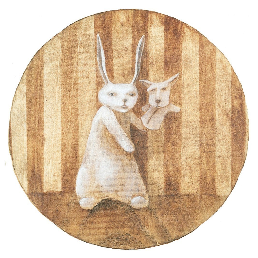 Soon Our Fortunes Will Be Made, My Darling (print mounted on wood)