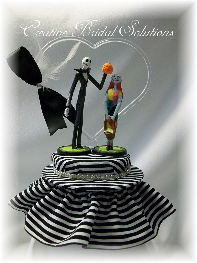 Jack and Sally The Nightmare Before Christmas Wedding Cake Topper