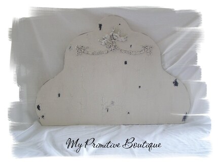 Twin Size Head Board, Shabby Chic Bed, Cottage Decor, Cherubs and Swags, Vintage Head Board, Vintage Pink Headboard
