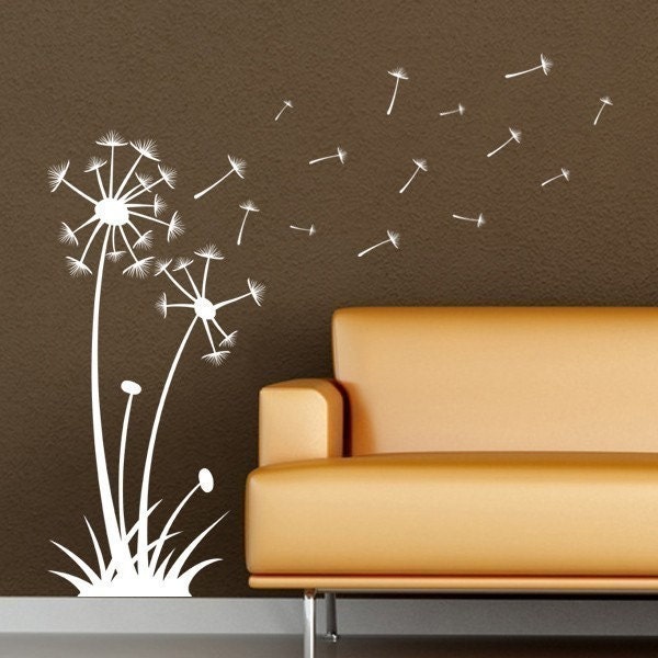 Dandelions Blowing in the Wind, vinyl wall art decal stickers