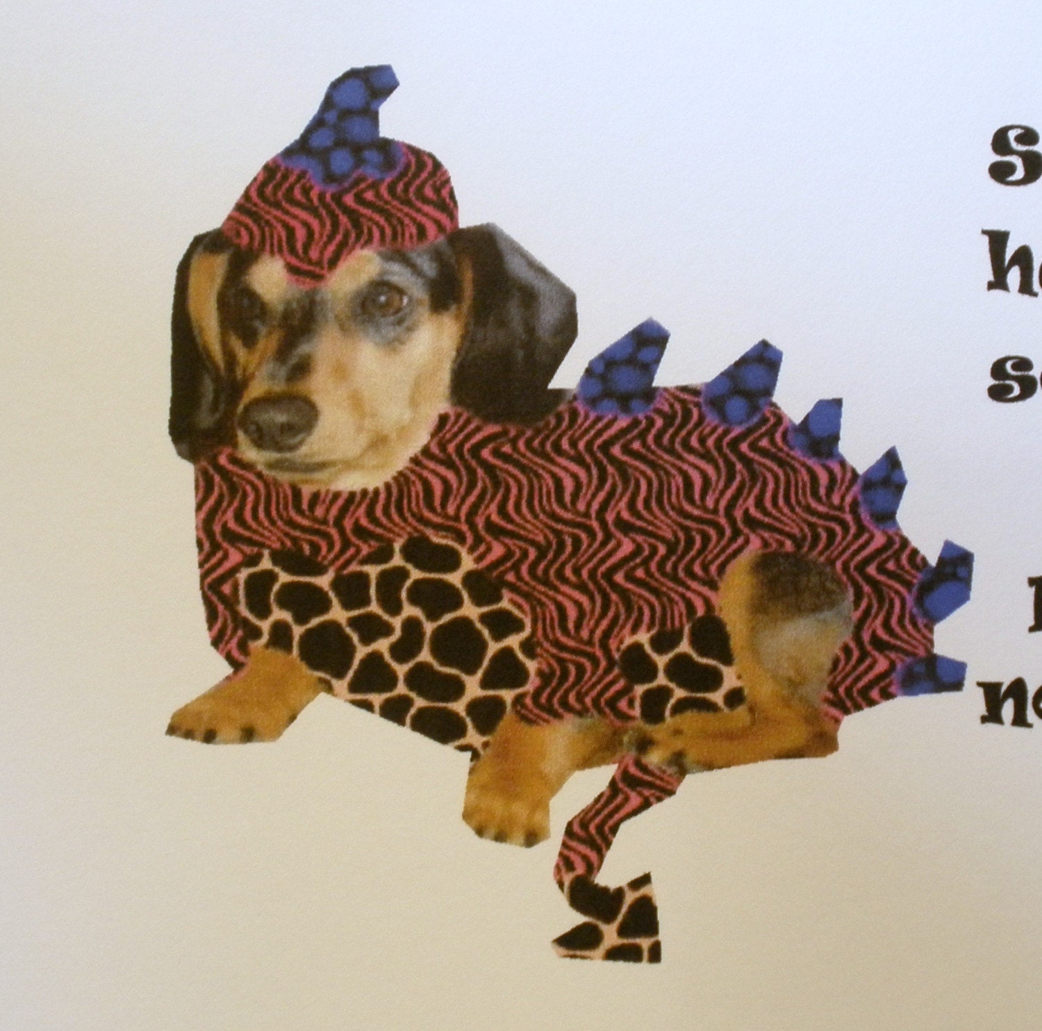 Dachshund Dragon Cards Set Of 3 With Envelopes