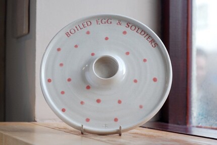 Ceramic Boiled Egg and Soldiers Plate