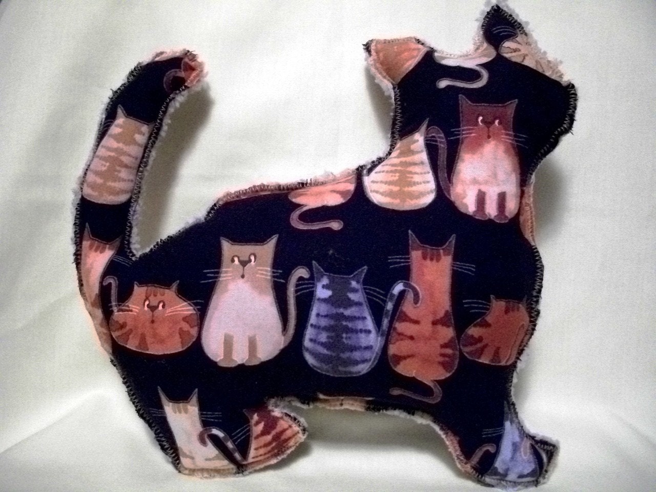 Cat Plush Pillow/ Frita the Thrifty Kitty