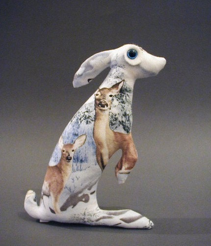 Baby Hare 
Agnethka Soft Sculpture