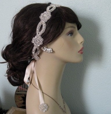 Where to find a crystal ribbon headband wedding headband headpiece Il 