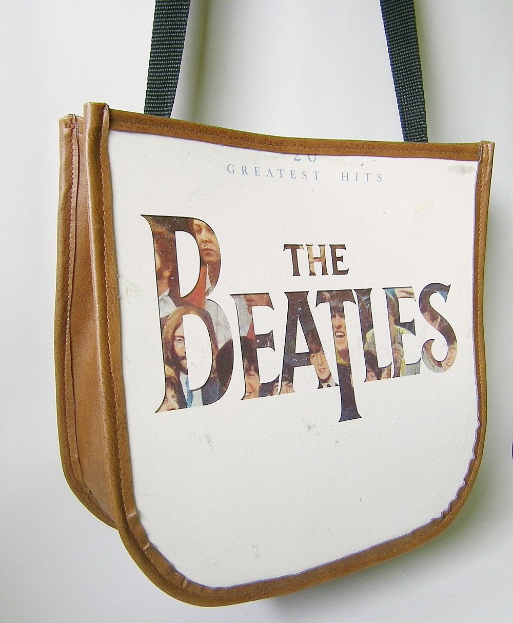 Beatles Greatest Hits Record Handbag Purse