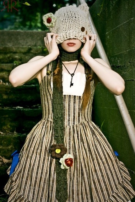 Striped Neo-Victorian Classic Lolita Jumperskirt - Aurorette