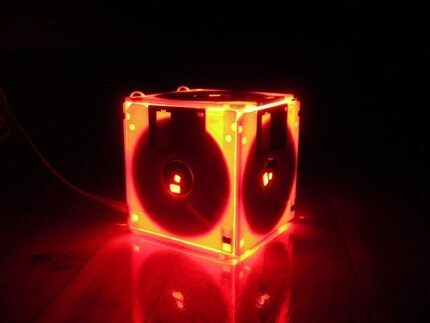 Floppy Disk Night Lamp - Orange