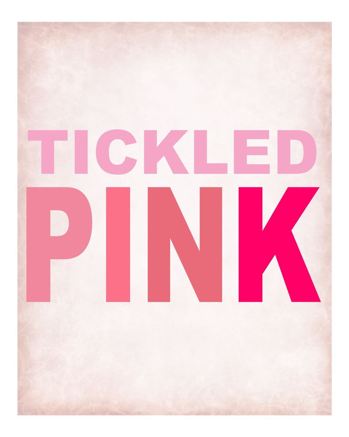 Tickled Pink Poster Print 8x10