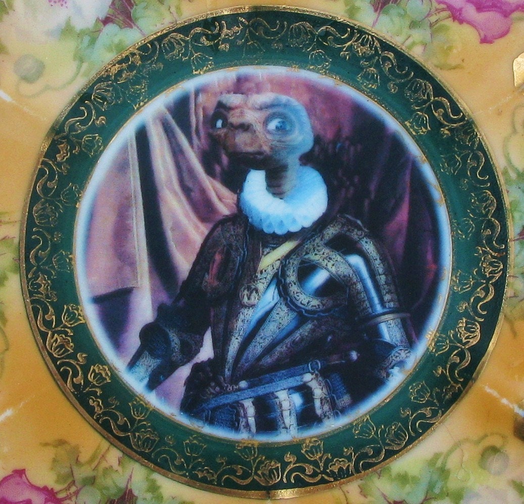 Portrait of E.T., Prince of Spain 1582 - Altered Antique Plate