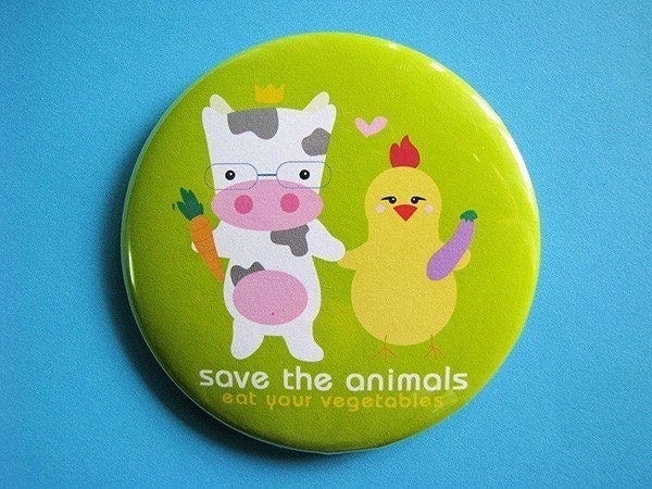 Save the Animals 2.25 inch Button Pin