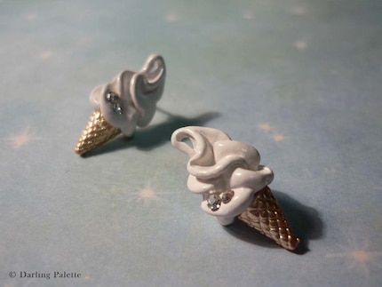 Vanilla Ice Cream Earrings