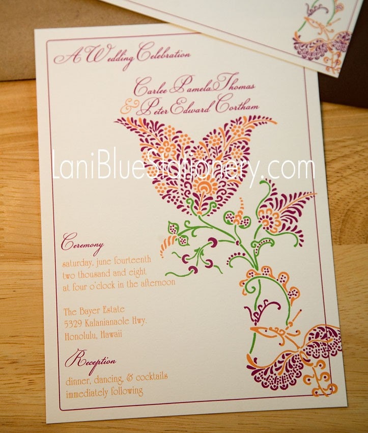 Beautiful Tulip Henna Wedding Collection