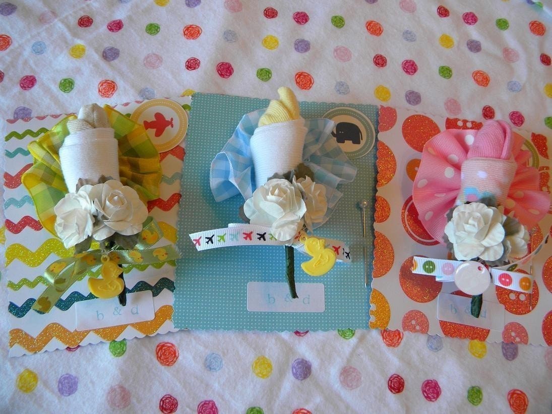 Baby Bootie Corsages