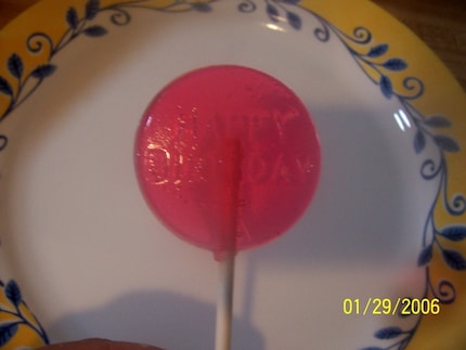 20 Round Happy Birthday Lollipops 