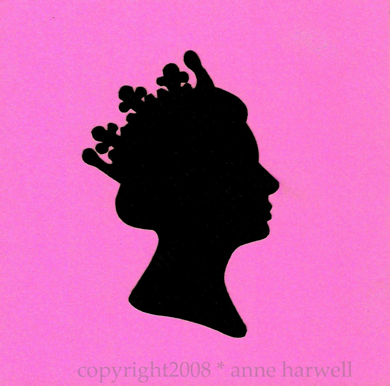 LILIBET IN LILAC SILHOUETTE COLLAGE