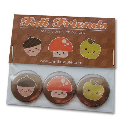 Fall friends Buttons