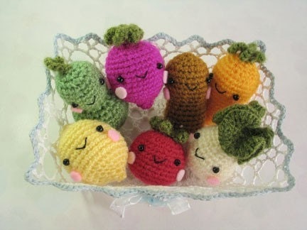 Little Veggies set 1 - PDF crochet pattern