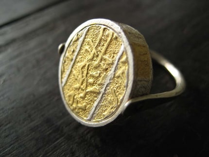 Gold and Silver Flip Ring