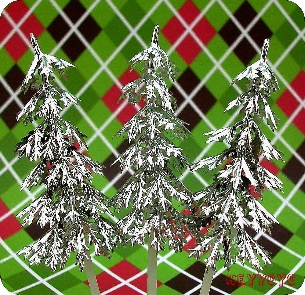 12 Silver Tree Toppers
