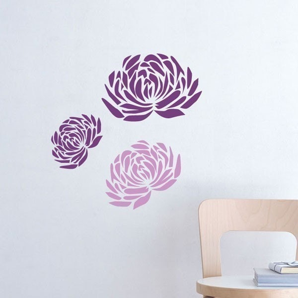Small peonies Flower Decal