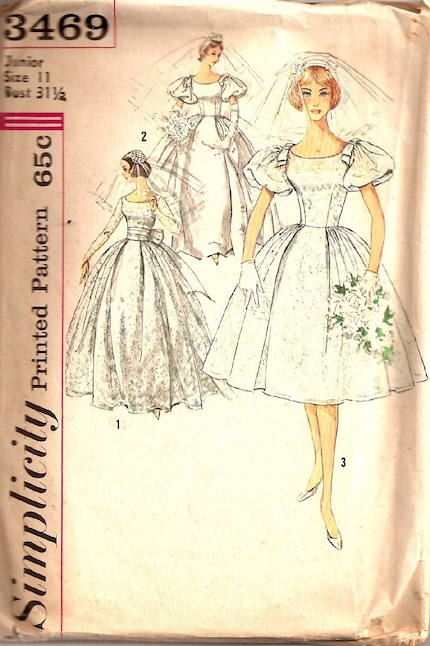 Rockabilly Diva Wedding Dress Pattern Bust size 315
