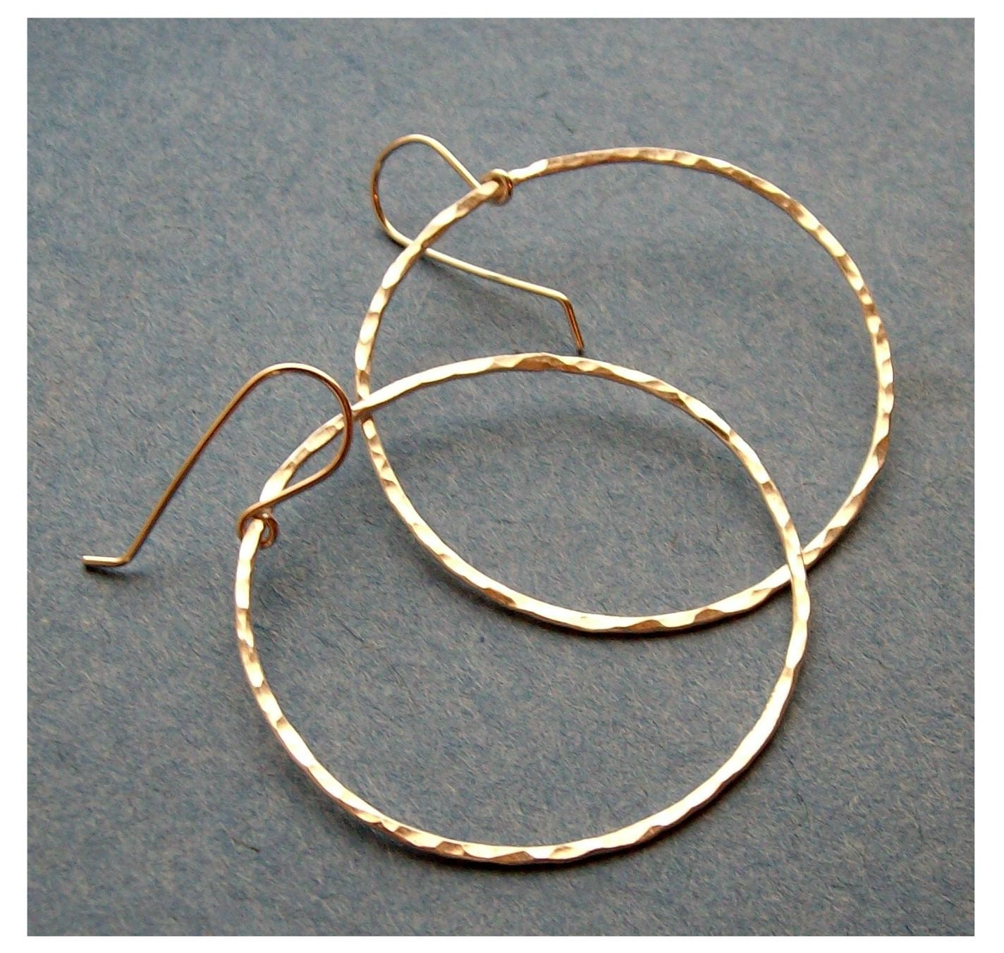 <br />jewelry, earrings, hoop, metal, metalwork, hammered, textured, round, circle, organic, pawandclawdesigns, fine silver, sterling silver, rustic