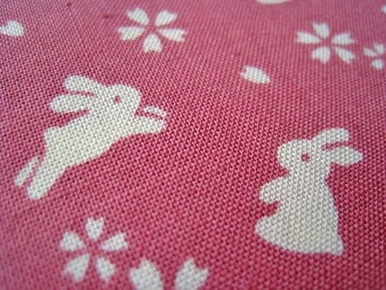 Rabbits in Pink - Japanese Cotton - Fat Quarter