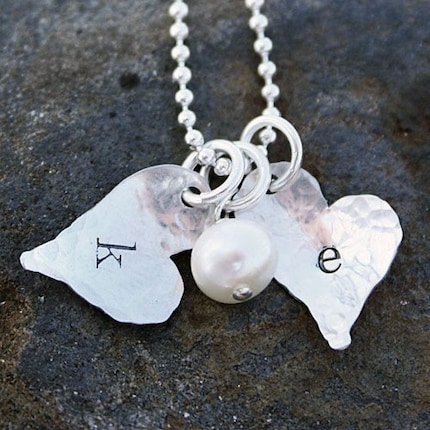 dainty hearts on a chain from The Vintage Pearl