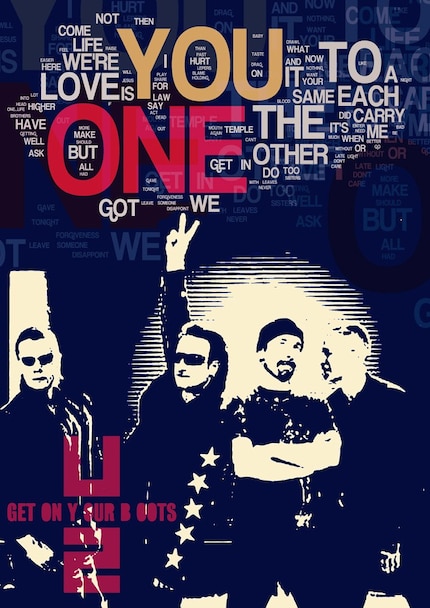ONE - u2 the song - collage limited edition - version 2