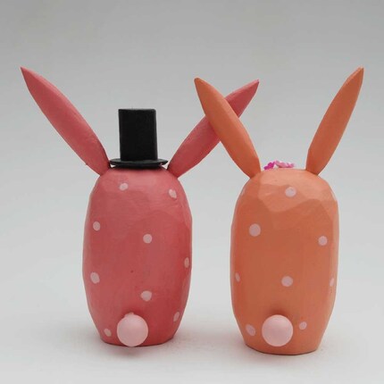 Bride and Groom Bunnies for your Wedding Cake