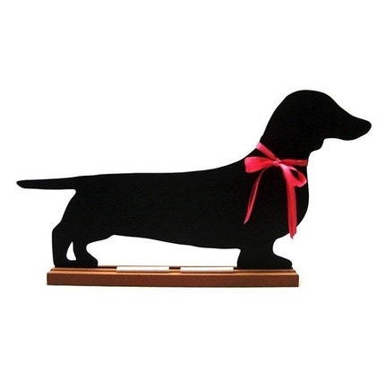 DACHSHUNDS - DOXIES - FUN, UNIQUE, SHAPED, DOG BREED CHALKBOARDS - Now Available in Black or Brown - Smooth, Long-haired, Wired - A favorite Pet Lover Gift