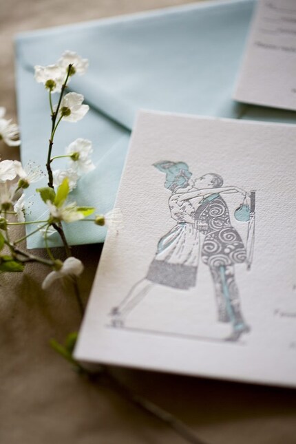 Custom Letterpress Wedding Invitations by drenculture on Etsy letterpress