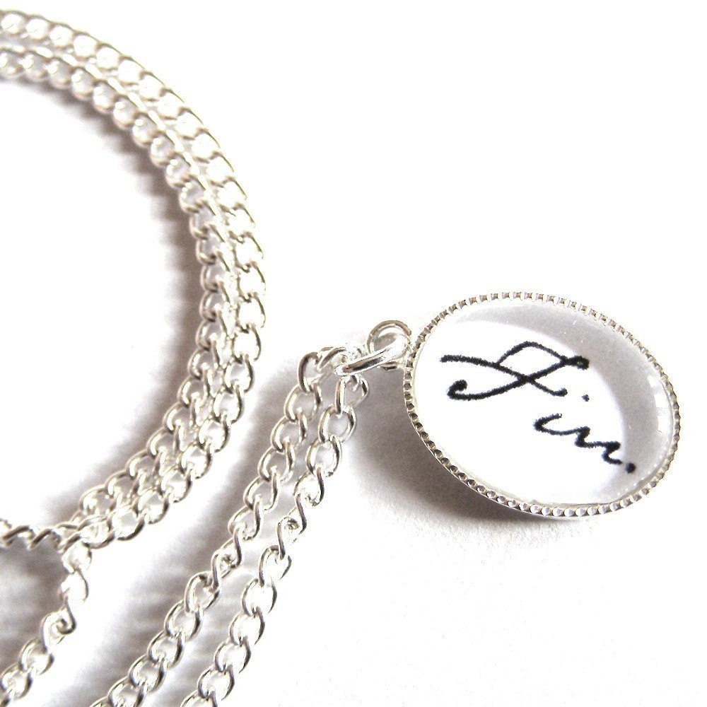 NEW - Le Fin - silver plated charm NECKLACE
