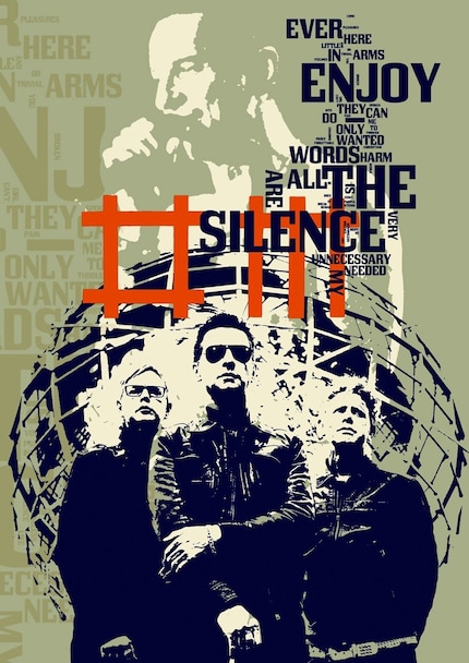 Enjoy the Silence BY Depeche Mode THE SONG - collage limited edition