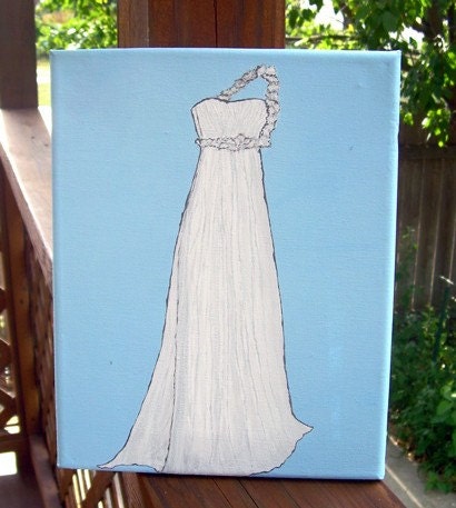 Wedding Dress on Baby Blue Posted by IntrovertedWife on Monday August 17 