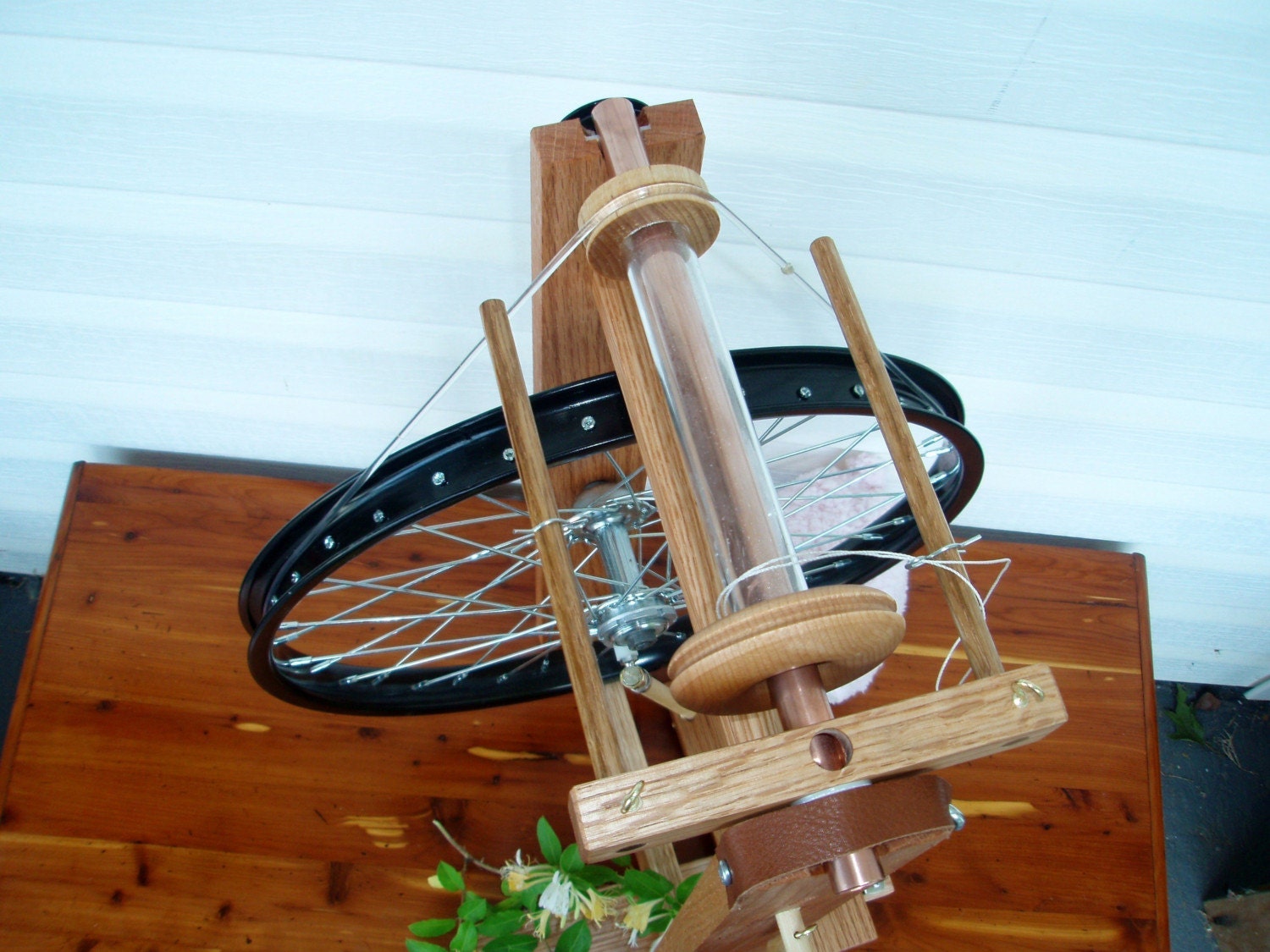 Handmade, Modern, Spinning Wheel - Fidelis (Faithful) by Heavenly Handspinning