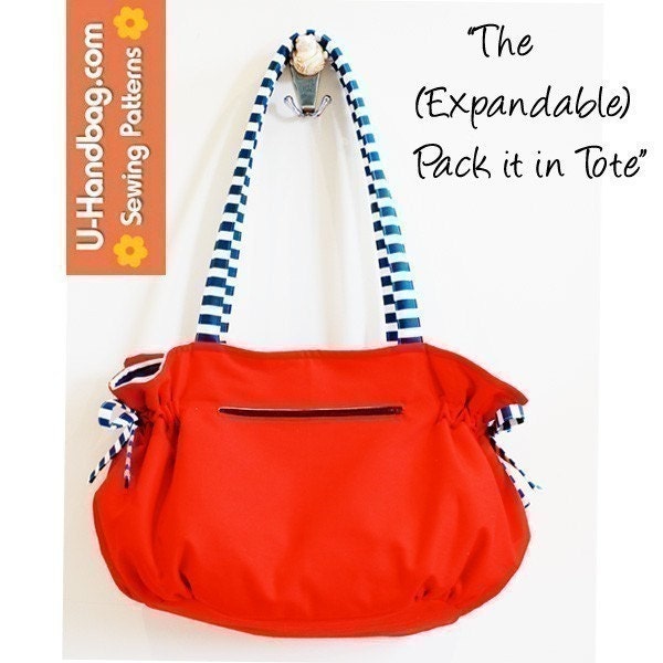 PDF SEWING PATTERN - The (Expandable) Pack it in Tote Bag